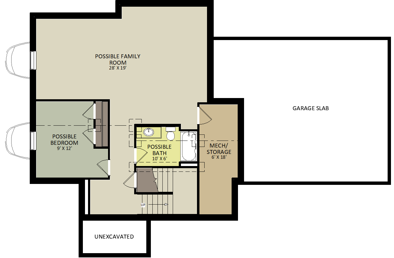 FranklinLower Level Floor Plan